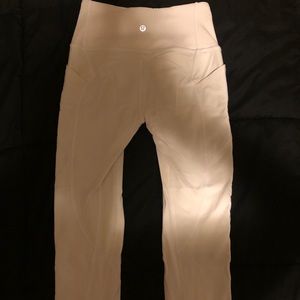 Lululemon Size 4 white leggings: Speed up tight
